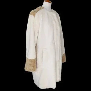 GAP Jackets Coats Gap Long Sherpa Coat Size Xl Moonstone